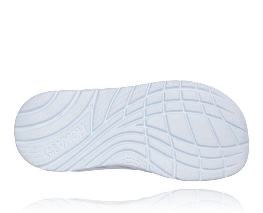 Sandalias Hoka One One Hombre Azul Marino/Blancos - Ora Recovery Flip - TLCI67920